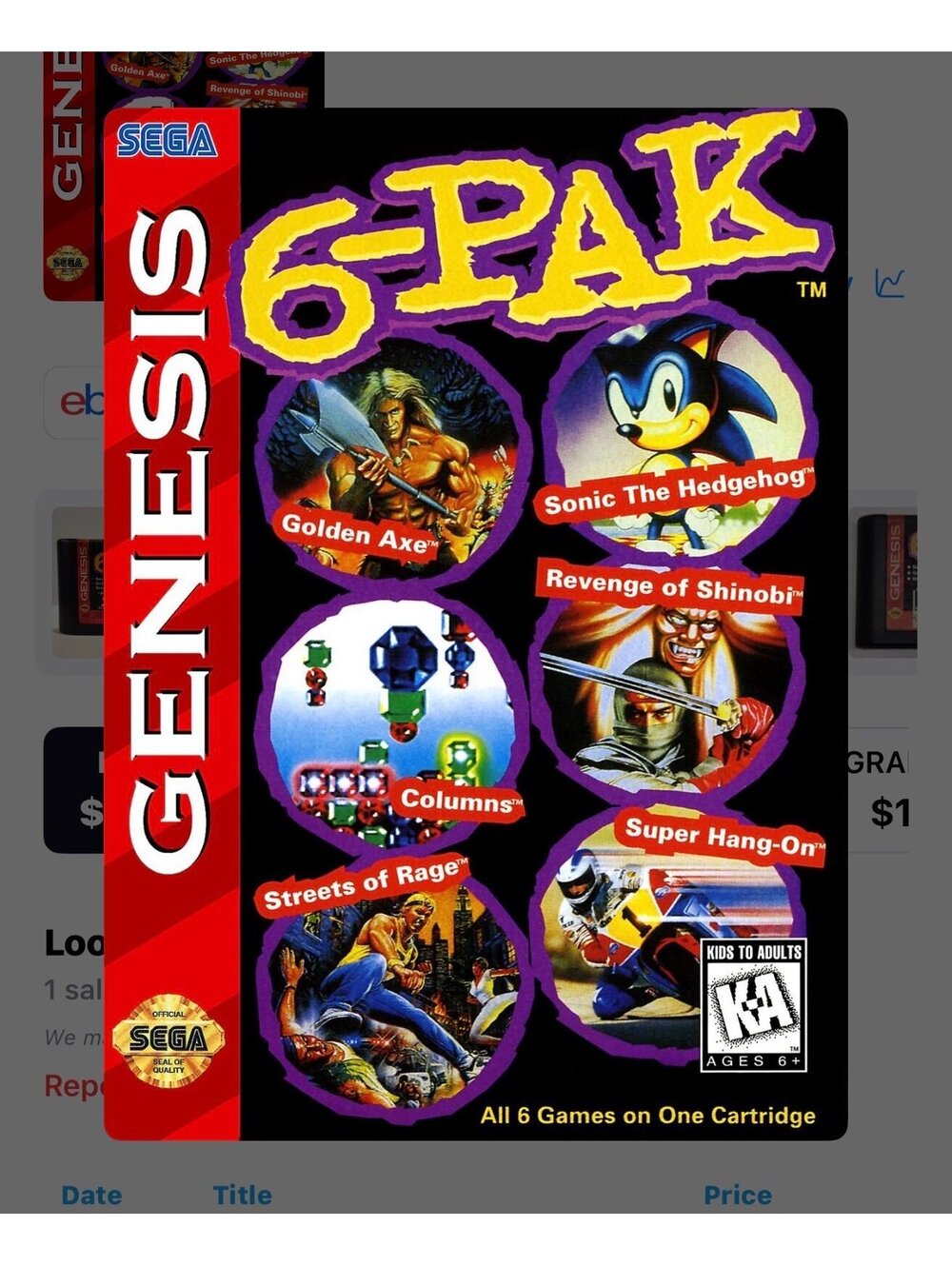 6-Pak for Sega Genesis - Picture 6 of 6